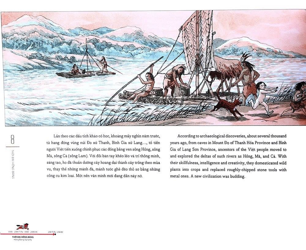 Lược Sử Nước Việt Bằng Tranh - Song Ngữ