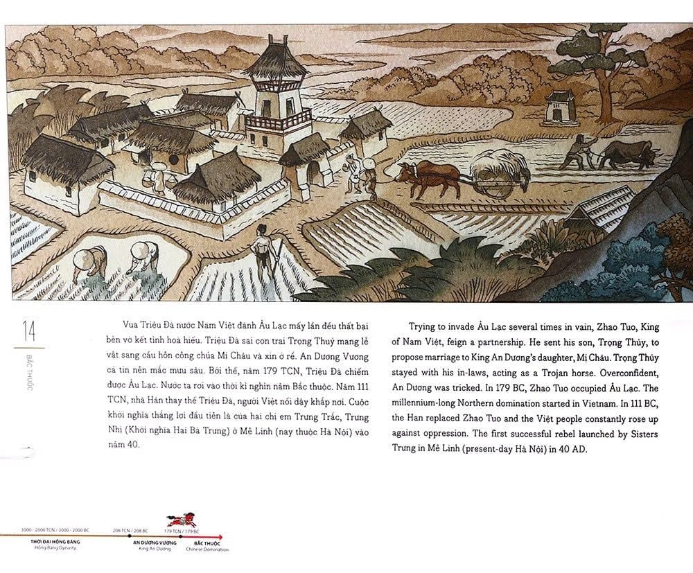 Lược Sử Nước Việt Bằng Tranh - Song Ngữ