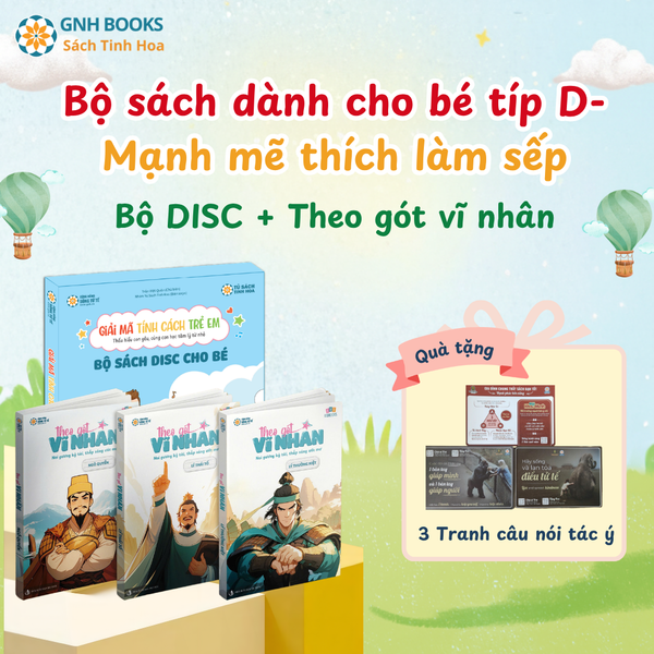 Combo 4: Bộ sách dành cho bé típ D-Mạnh mẽ thích làm sếp (DISC)