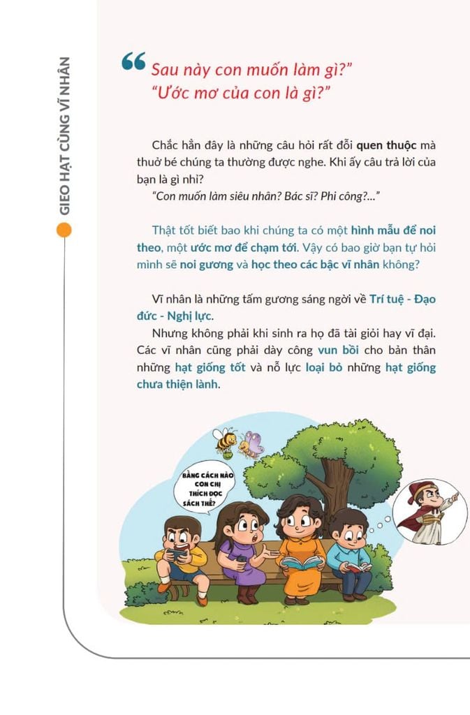 Bộ Sách Gieo Hạt Cùng Vĩ Nhân Bộ 2