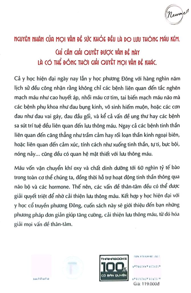 Lưu thông máu tốt hóa giải bách bệnh