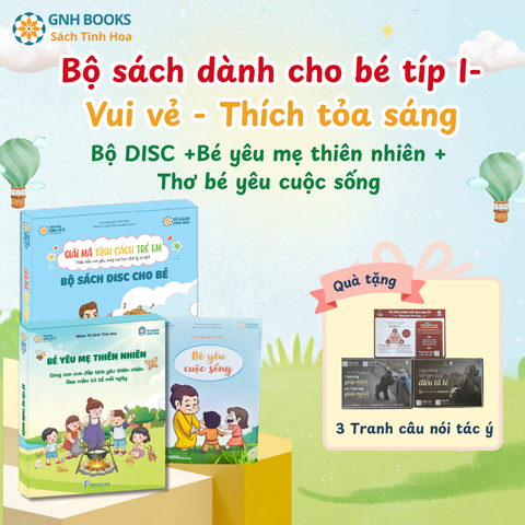 Combo 5: Bộ sách dành cho bé típ I-Vui vẻ - Thích tỏa sáng  (DISC)