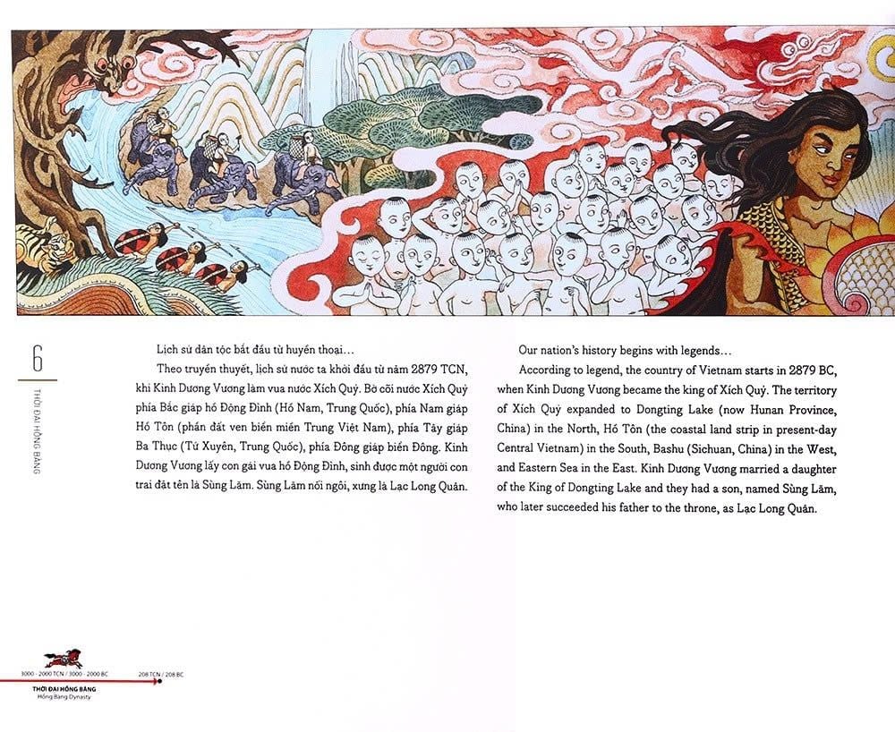 Lược Sử Nước Việt Bằng Tranh - Song Ngữ