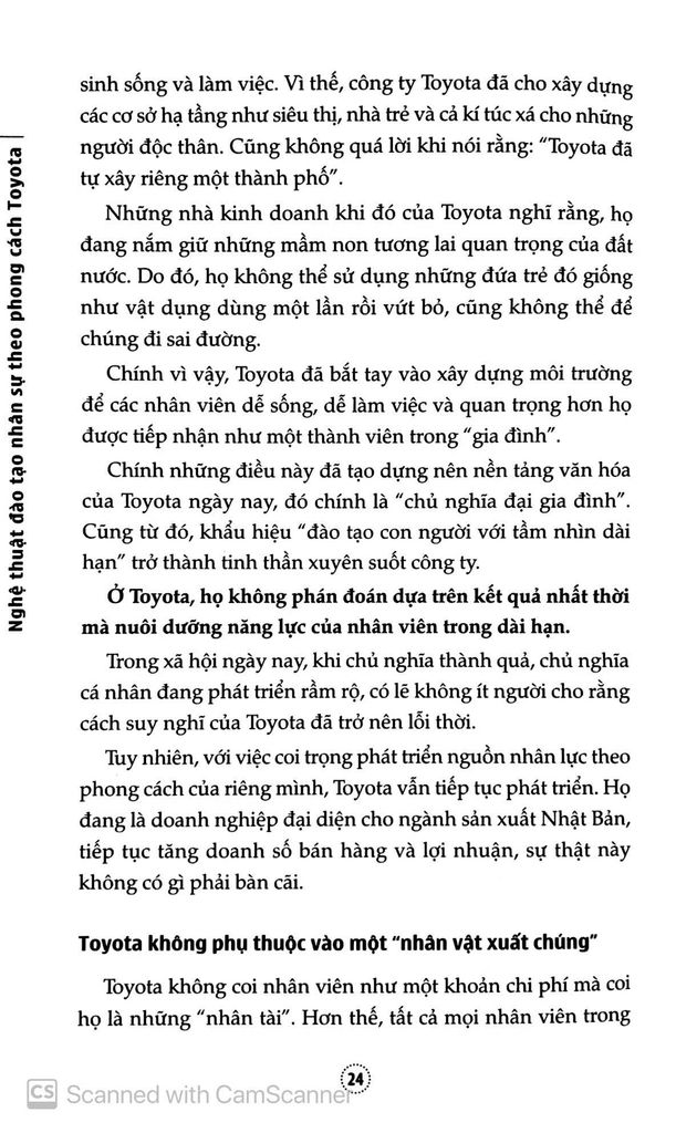 Nghệ Thuật Đào Tạo Nhân Sự Theo Phong Cách Toyota