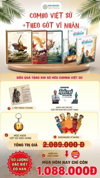 Combo Dã sử Việt Sử Kiêu Hùng+Theo gót vĩ nhân