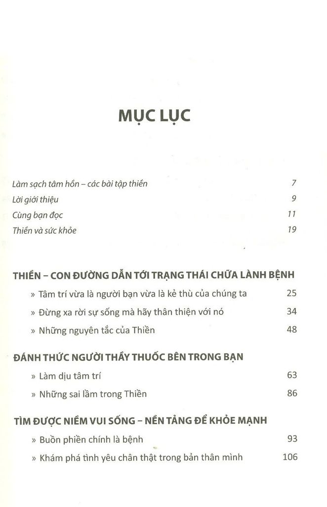 Làm Sạch Tâm Hồn- Các bài Thiền Tập