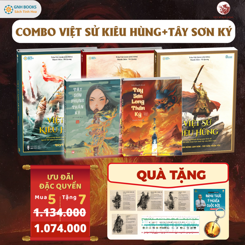 Combo Tây Sơn Long - Phụng thần ký + Combo 3 Việt sử + 4 quà tặng
