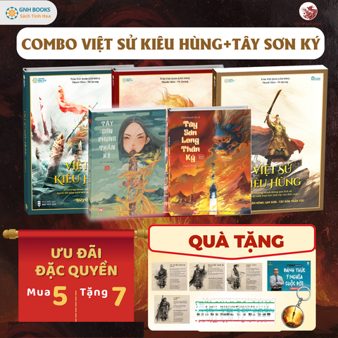 Combo Tây Sơn Long - Phụng thần ký + Combo 3 Việt sử kiêu hùng+ 4 quà tặng