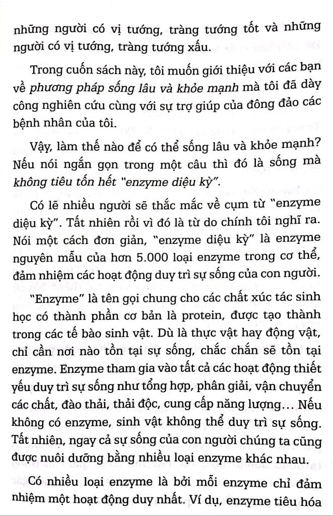 Enzyme Phương Thức Sống Lành Mạnh- Tập 1