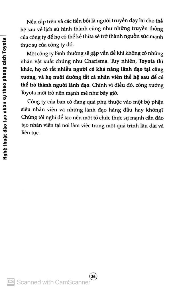 Nghệ Thuật Đào Tạo Nhân Sự Theo Phong Cách Toyota