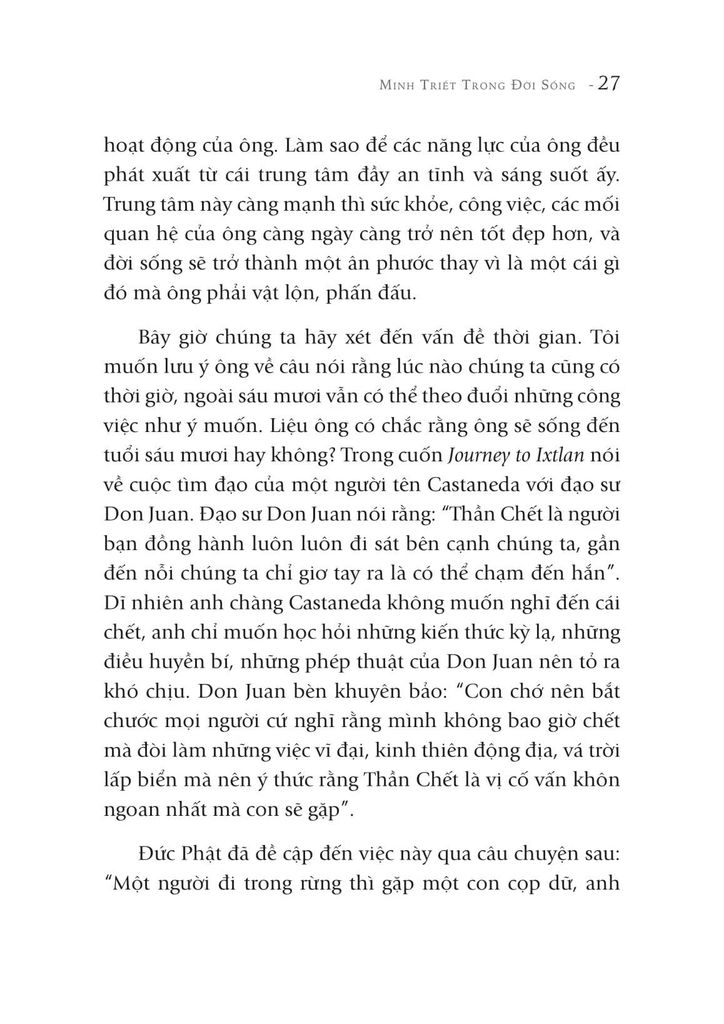 Minh Triết Trong Đời Sống