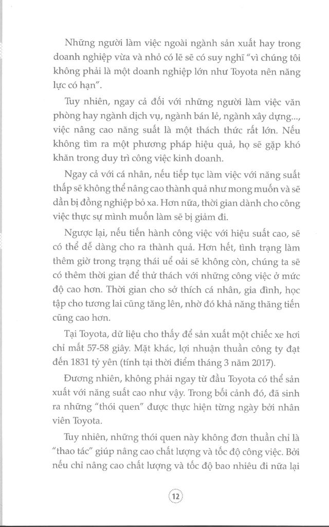 Thói Quen Của Toyota - Nghệ Thuật Nâng Cao Năng Suất Công Việc