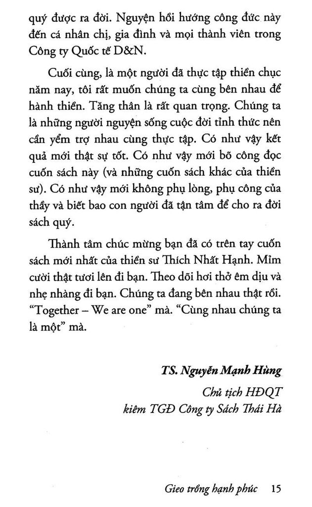 Gieo Trồng Hạnh Phúc
