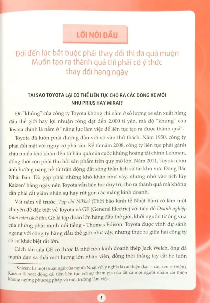 Nghệ Thuật Làm Việc Cho Ra Kết Quả Của Toyota