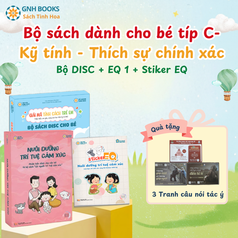 Combo 7: Sách dành cho bé típ C-Kỹ tính - Thích sự chính xác  (DISC)