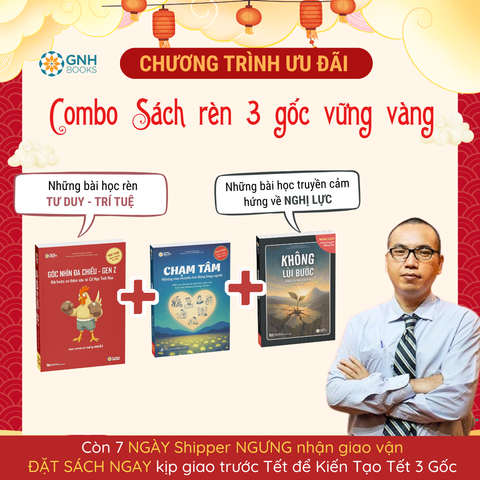 Combo Sách Chạm Tâm + Góc Nhìn Gen Z + Không Lùi Bước Tặng Bình An Mỗi Ngày