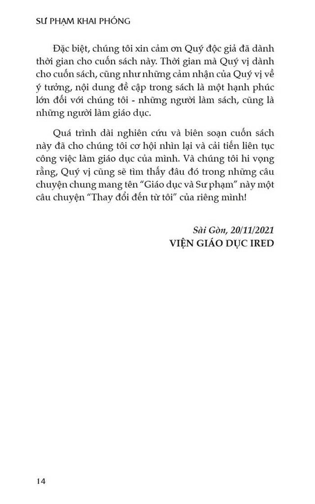 Sư Phạm Khai Phóng - Thế giới, Việt Nam và tôi