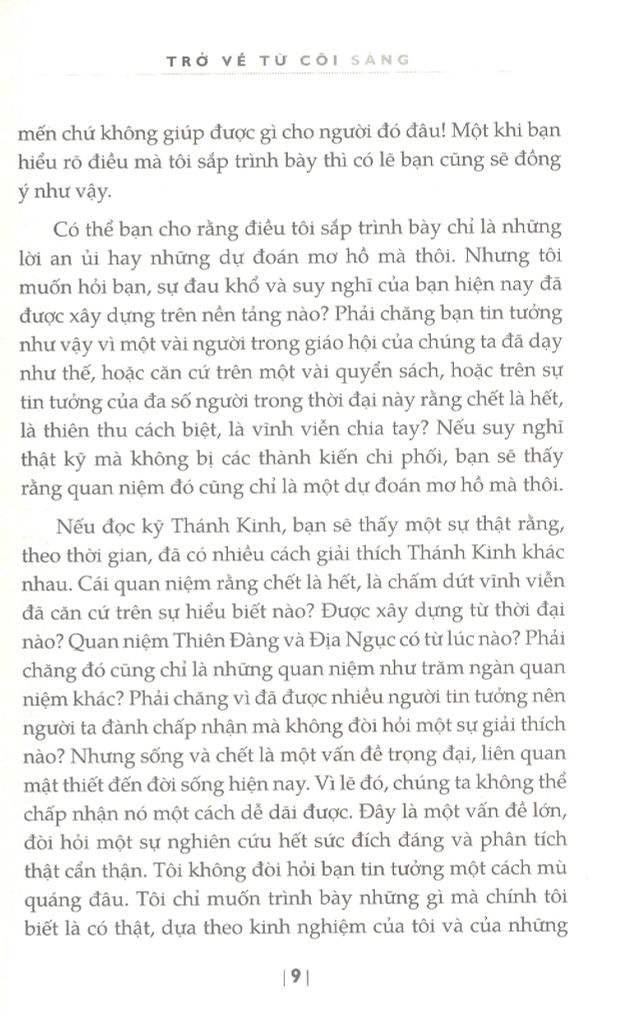 Trở Về Từ Cõi Sáng