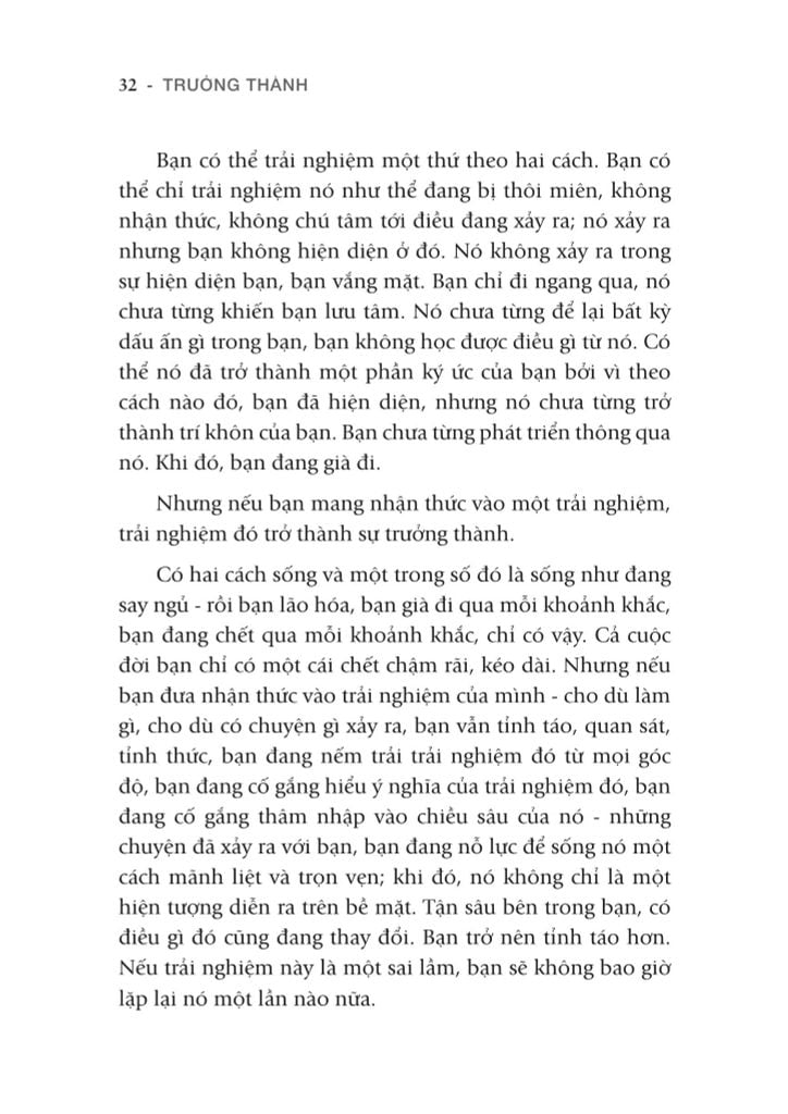 Osho - Trưởng Thành