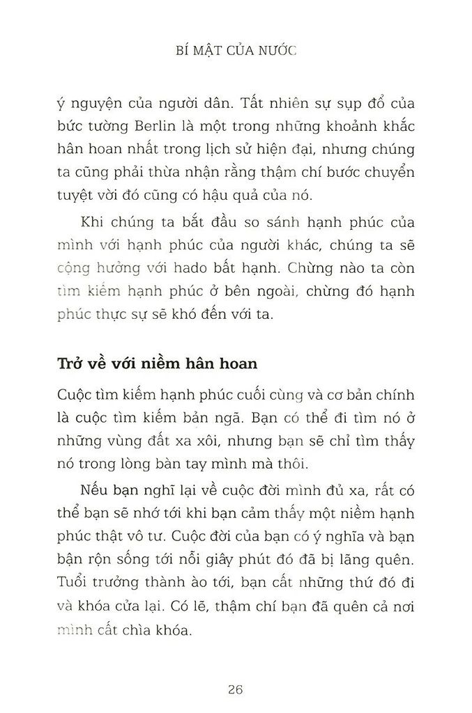 Bí Mật Của Nước