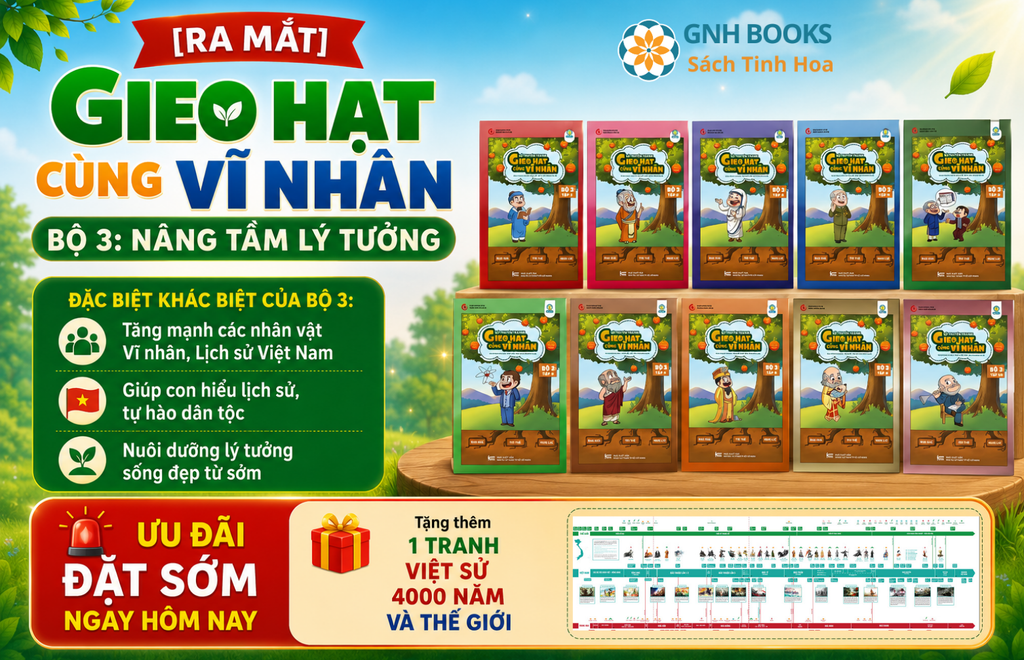Bộ Sách Gieo Hạt Cùng Vĩ Nhân Bộ 3