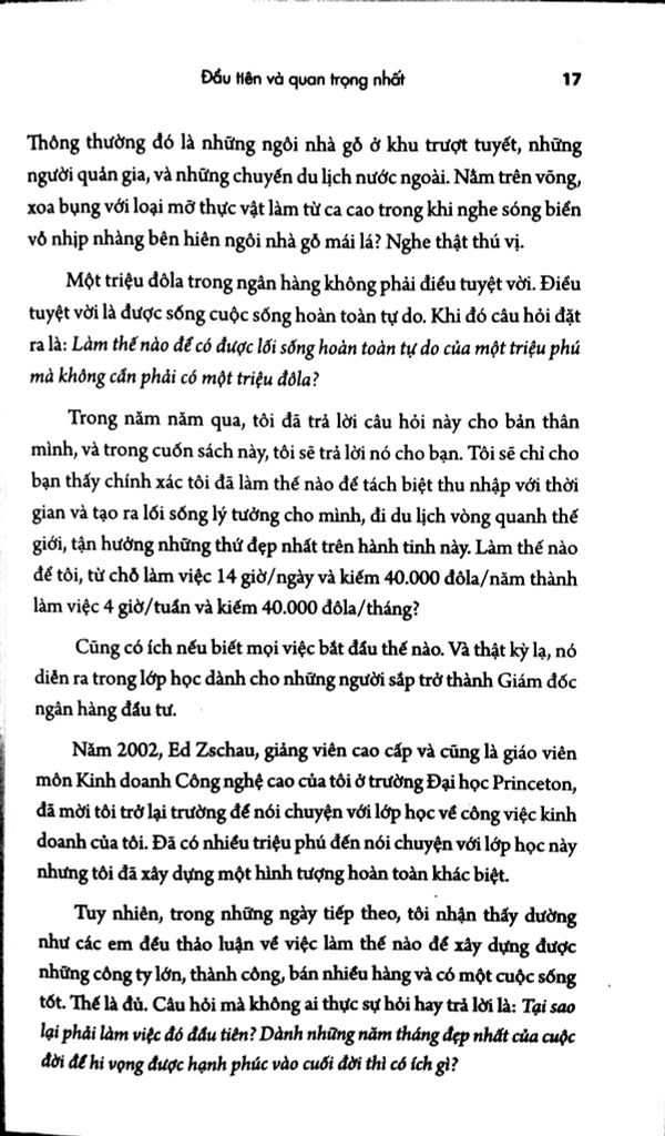 Tuần Làm Việc 4 Giờ