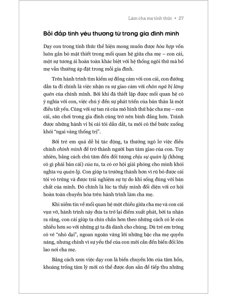 Làm Cha Mẹ Tỉnh Thức