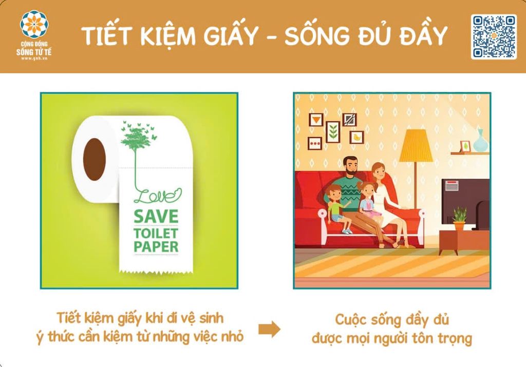 Bộ Tranh Nhân Quả Tiết Kiệm Điện Nước