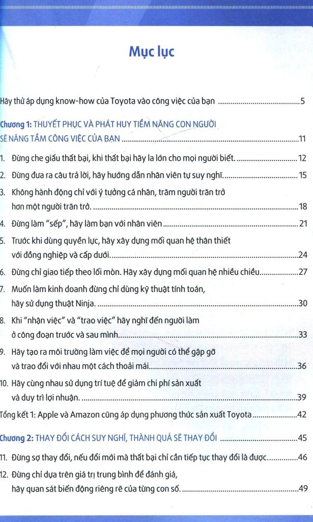 Nghệ Thuật Làm Việc Tuyệt Vời Của Toyota