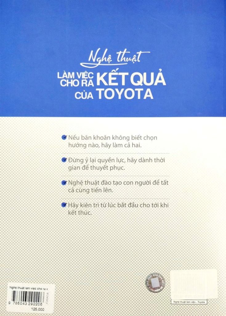 Nghệ Thuật Làm Việc Cho Ra Kết Quả Của Toyota