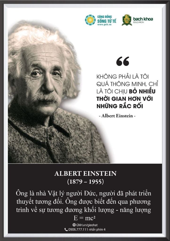 Tranh Câu Nói Vĩ Nhân - Khổ A4 (Cái)