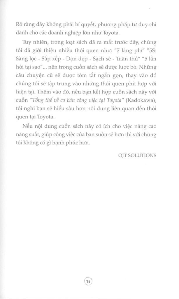 Thói Quen Của Toyota - Nghệ Thuật Nâng Cao Năng Suất Công Việc