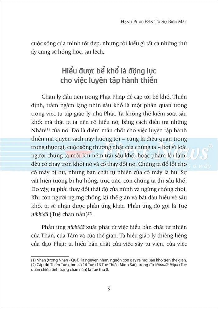 Hạnh Phúc Đến Từ Sự Biến Mất