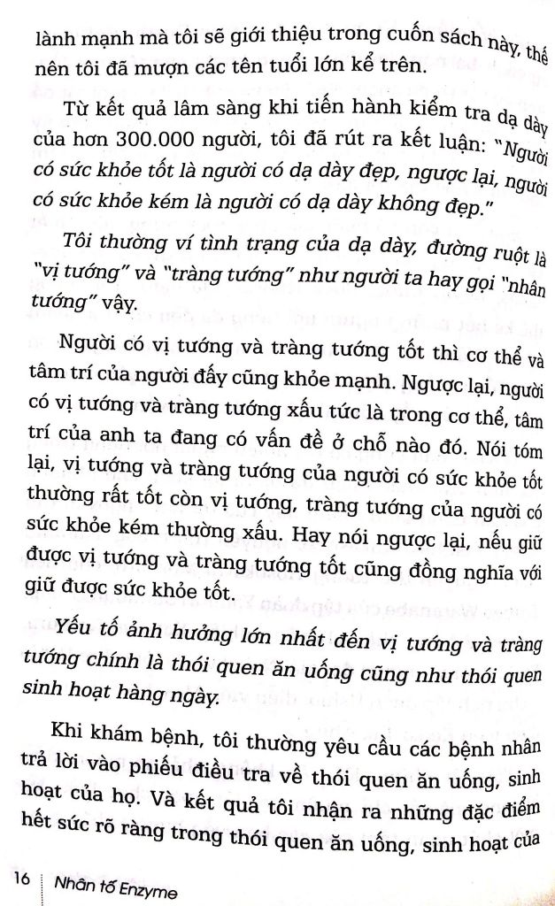 Enzyme Phương Thức Sống Lành Mạnh- Tập 1