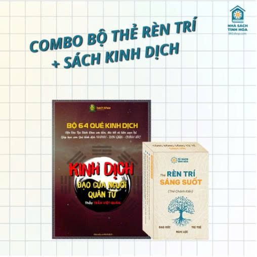 Combo Bộ Thẻ Rèn Trí + Sách Kinh Dịch