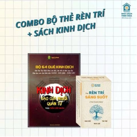 Combo Bộ Thẻ Rèn Trí + Sách Kinh Dịch