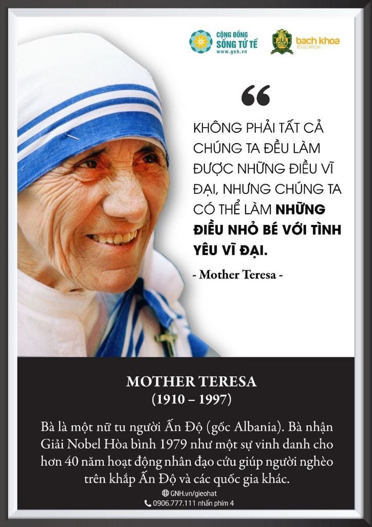 Tranh Câu Nói Vĩ Nhân - Khổ A4 (Cái)