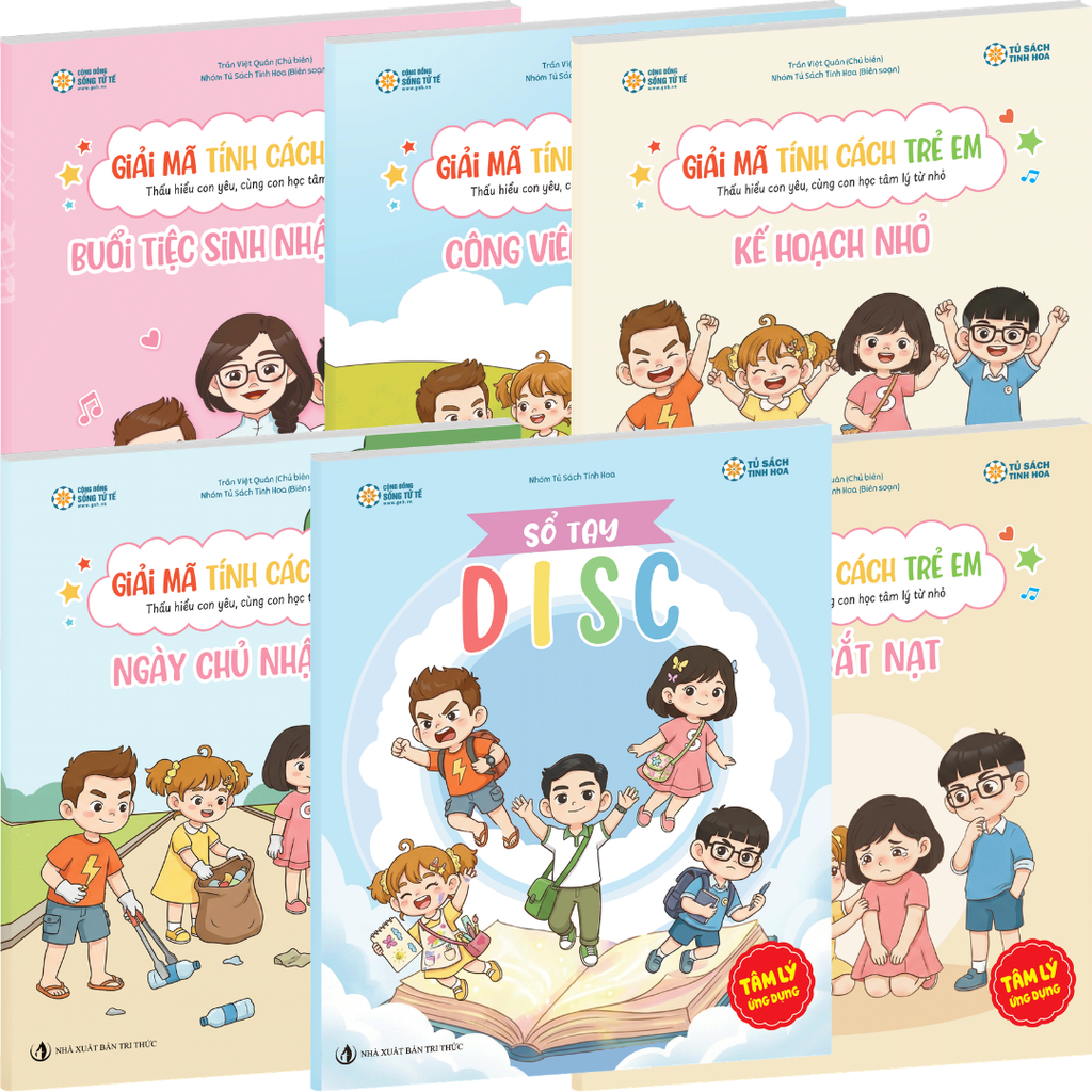 Bộ Sách DISC thiếu nhi Tặng 1 cuốn Cẩm nang DISC cho bố mẹ