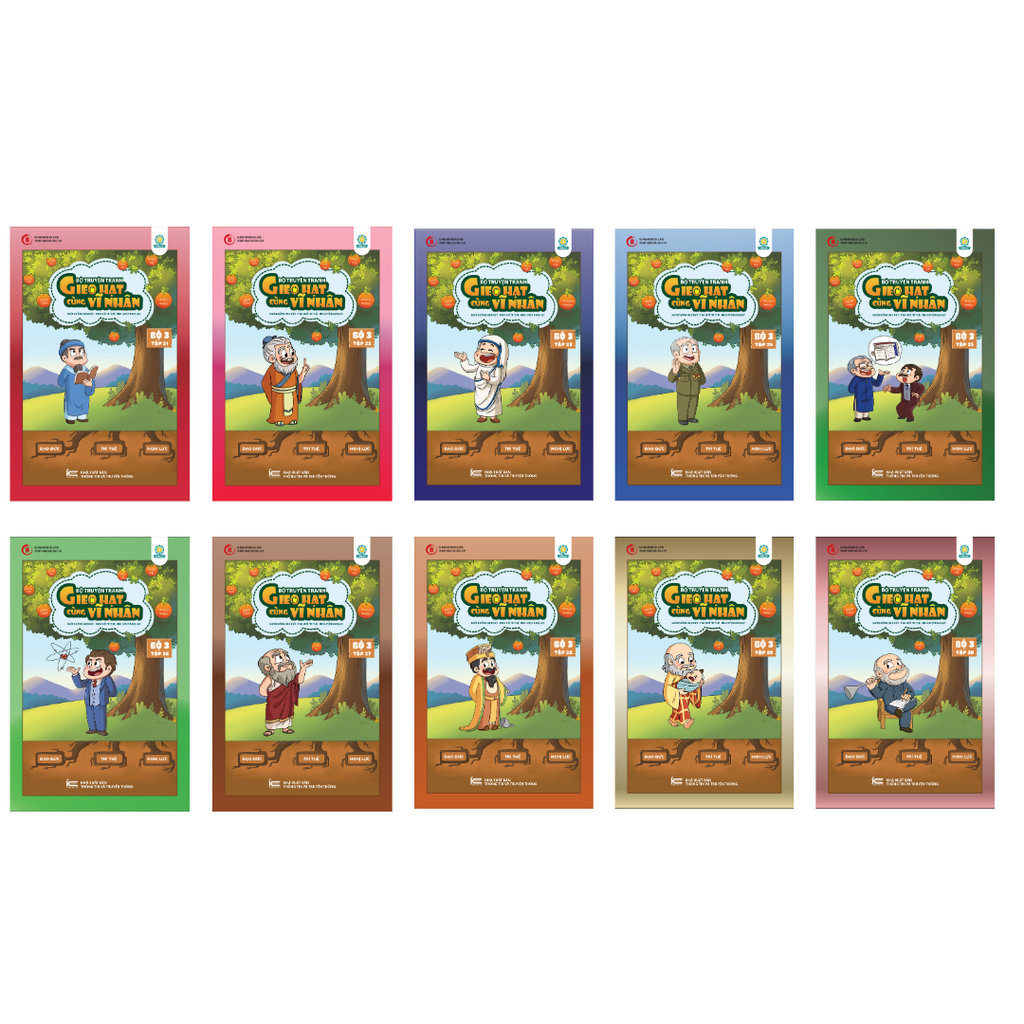Combo Gieo hạt vĩ nhân Full Set 3 bộ Tặng Tranh việt sử