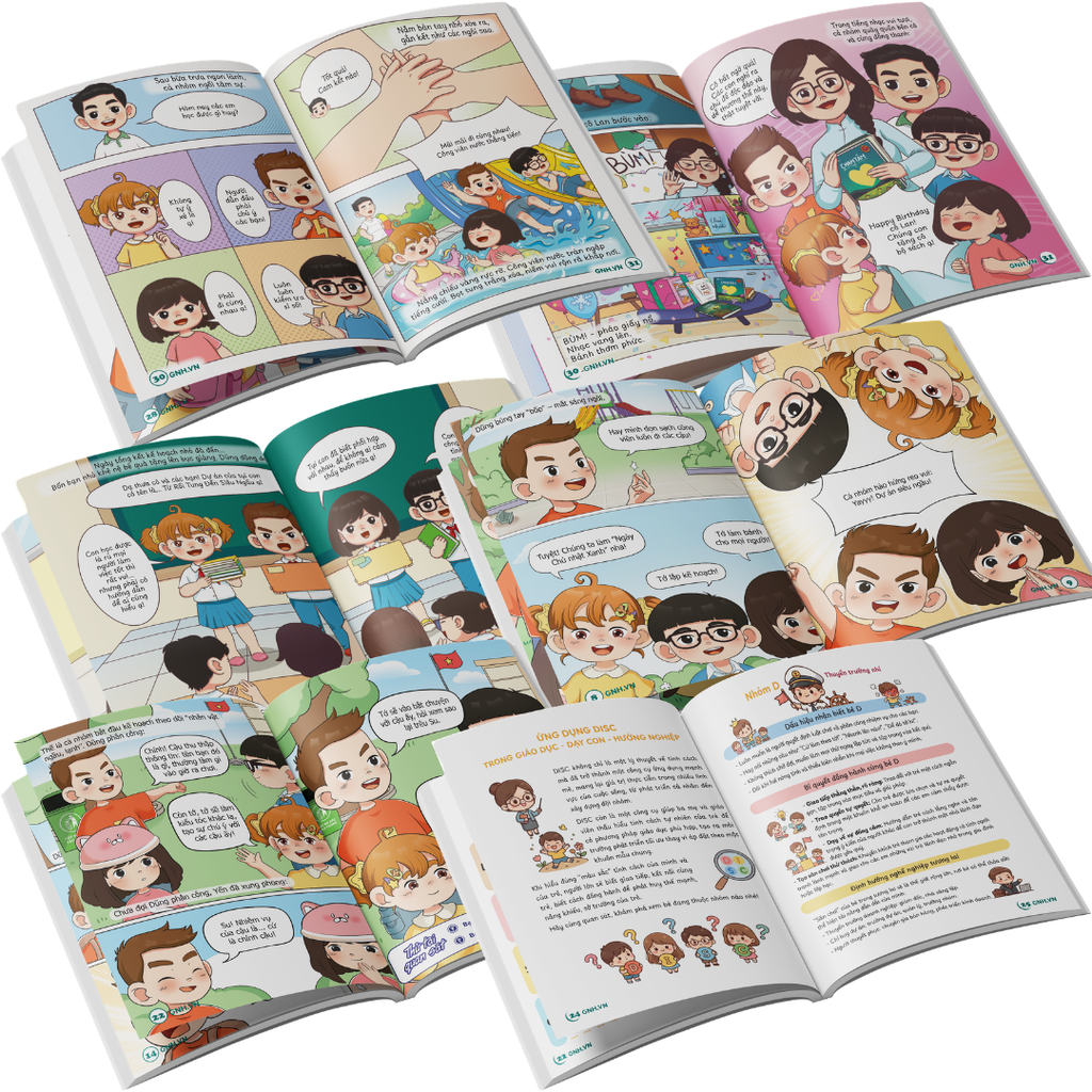 Bộ Sách DISC thiếu nhi Tặng 1 cuốn Cẩm nang DISC cho bố mẹ