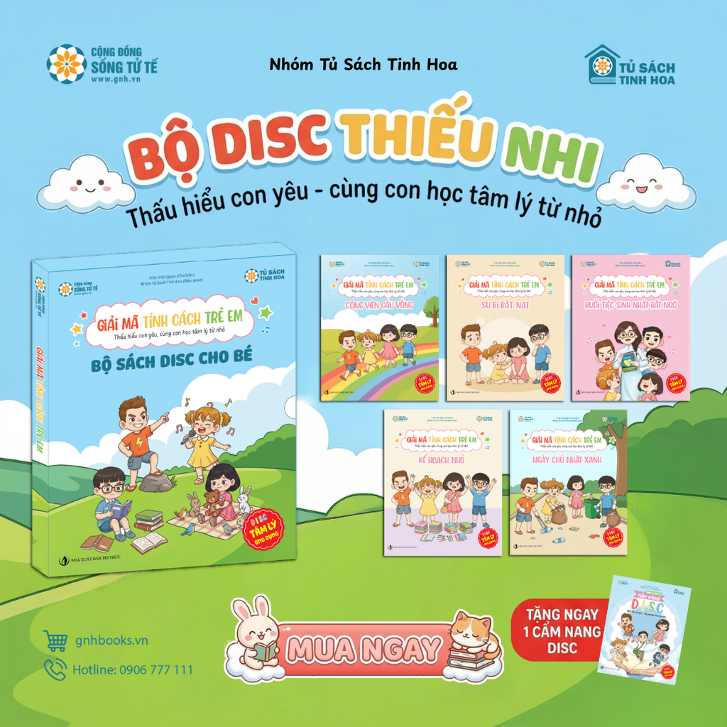 Bộ Sách DISC thiếu nhi Tặng 1 cuốn Cẩm nang DISC cho bố mẹ