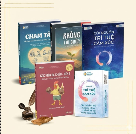 Combo Sách Góc nhìn đa chiều Gen Z - Chạm tâm - Không lùi bước - Cội nguồn trí tuệ cảm xúc - Bộ thẻ trí tuệ cảm xúc