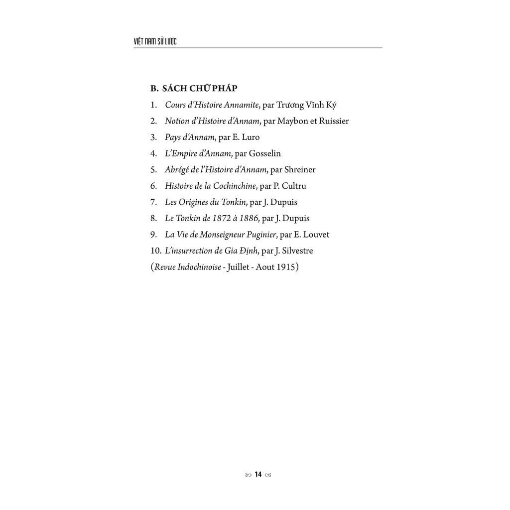 Việt Nam Sử Lược - Bìa cứng