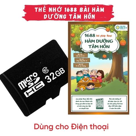 Thẻ Nhớ Pháp Thoại - Thư Viện 1688 Bài Hàm Dưỡng Tâm Hồn (Cái)