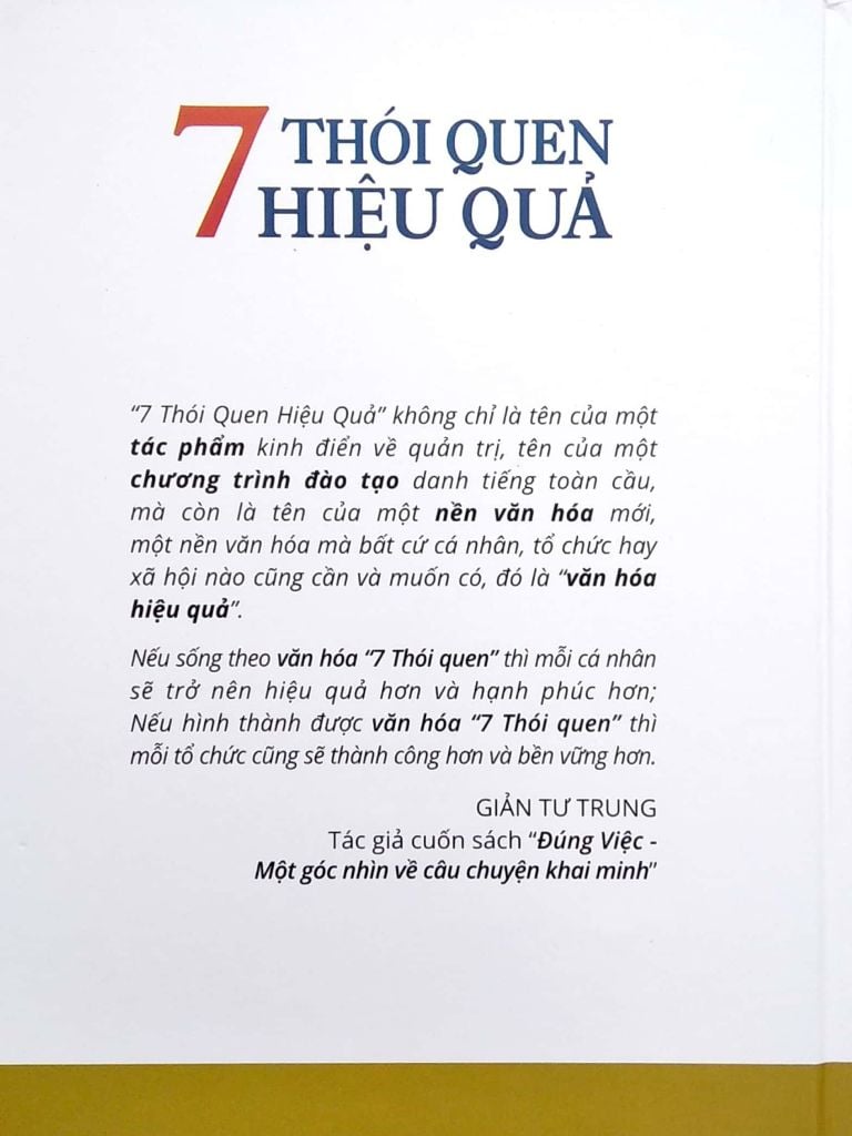 7 Thói Quen Hiệu Quả