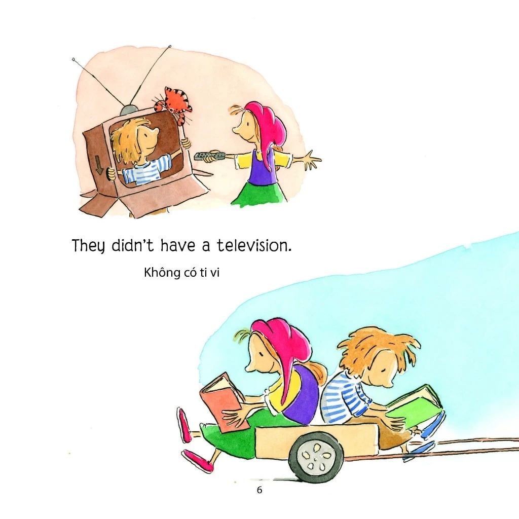 Sách - Những Đứa Trẻ Yêu Sách - Song Ngữ Anh Việt