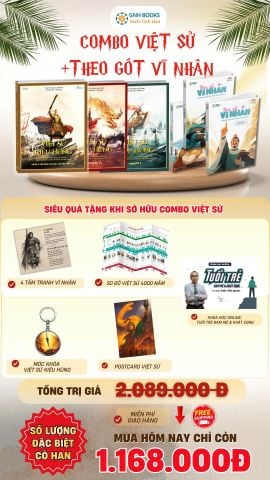Combo Trọn bộ Việt sử kiêu hùng +Theo gót vĩ nhân