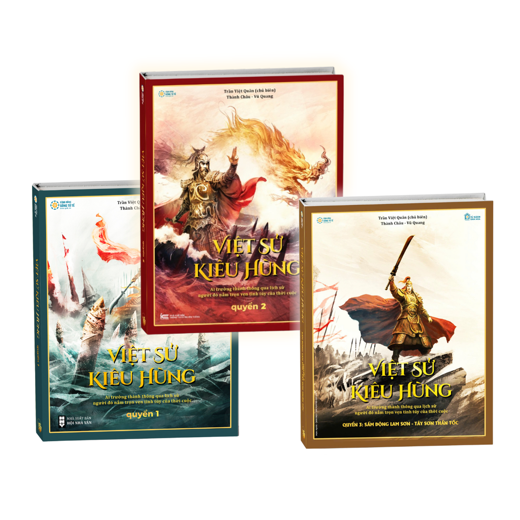 Combo Việt Sử Kiêu Hùng Quyển 1+2+3