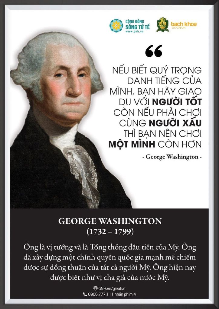 Tranh Câu Nói Vĩ Nhân - Khổ A4 (Cái)