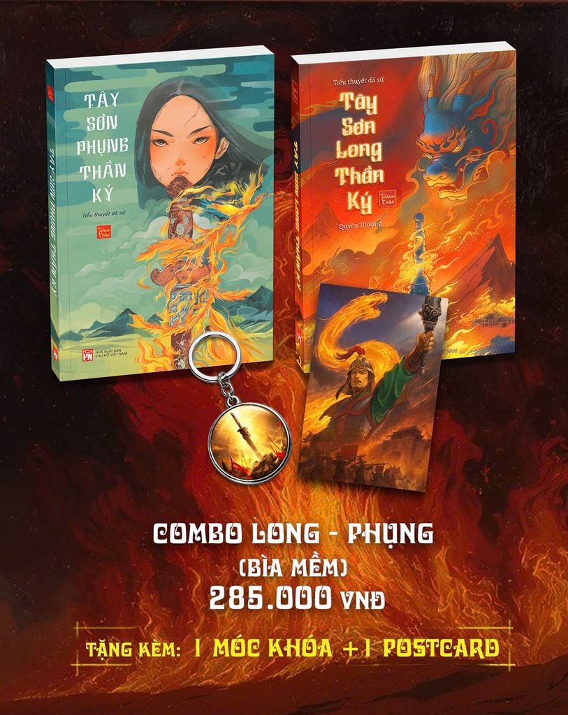 Combo Tây Sơn Long - Phụng thần ký + Combo 3 Việt sử kiêu hùng+ 4 quà tặng